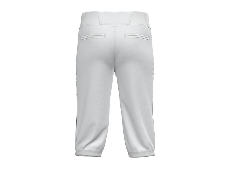Youth Adversary 2 Baseball Piped Knicker Athletic - White/Black