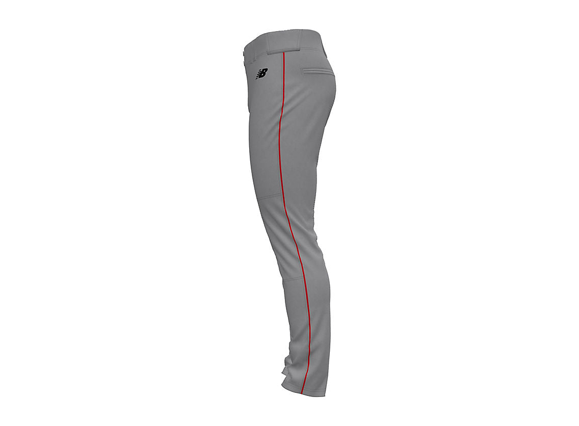 Adversary 2.0 Baseball Tapered Piped Pant - Grey/Red