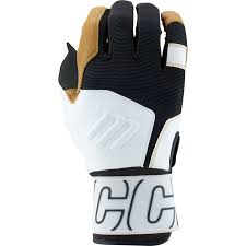 Youth Blacksmith Full Wrap Batting Glove V2 - White/Black