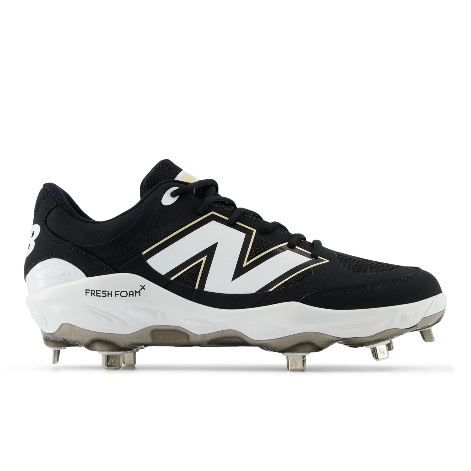 Men's Fresh Foam 3000 v7 Metal Cleat - Black/White