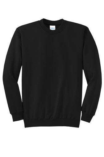 Port & Company® Core Fleece Crewneck Sweatshirt - Jet Black