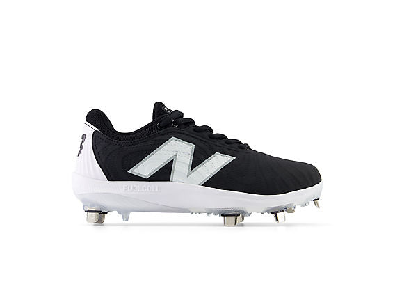 FuelCell Fuse V4 Metal Softball Cleat - Black with White