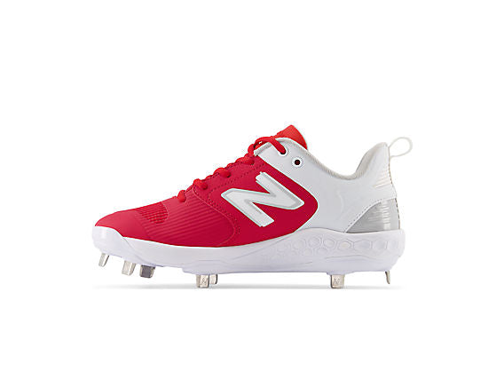 Women's Fresh Foam Velo v3 Metal Cleat Red with White
