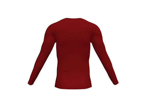 NB Mens Cold Compression Long Sleeve Crew - Mercury Red