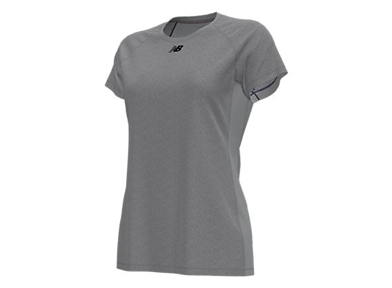NB Womens Raglan Tech Tee - Heather Grey