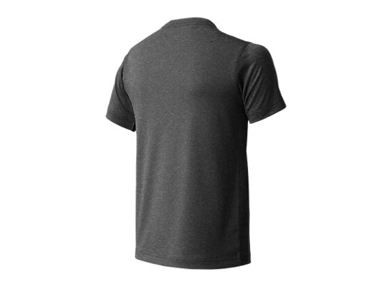 NB Youth Short Sleeve Tech Tee - Dark Heather