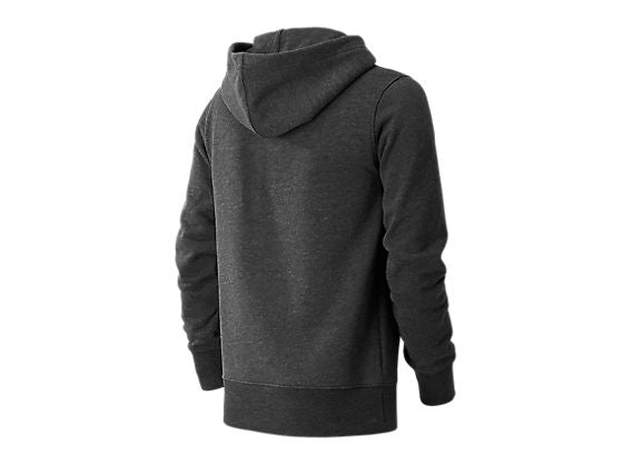 NB Youth Fleece Hoodie - Black Heather