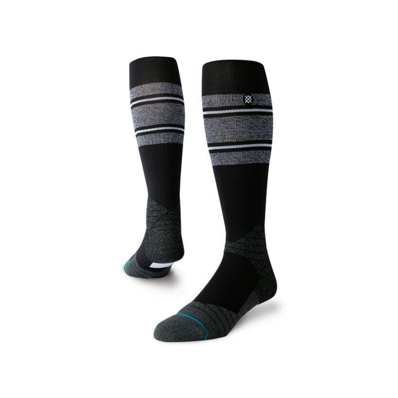 DIAMOND PRO STRIPE OTC SOCKS Black/White