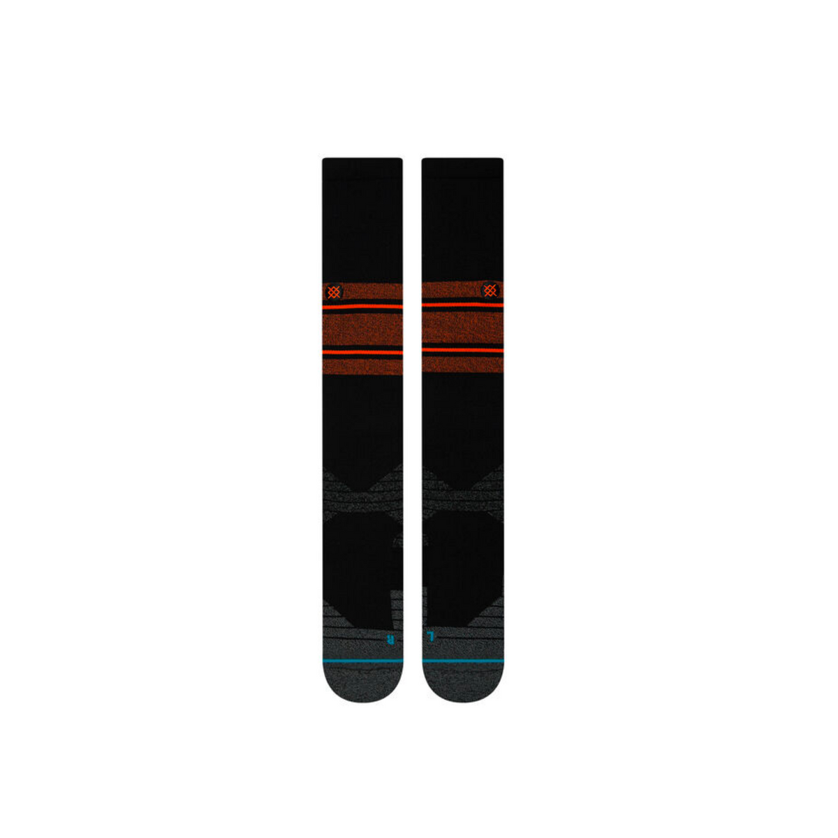 Stance Diamond Pro Stripe OTC Socks - Black/Orange