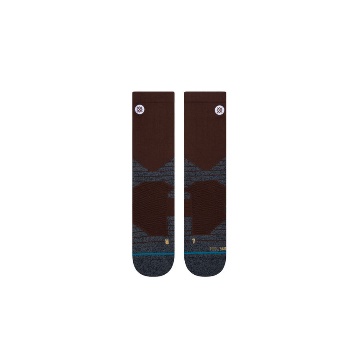 ICON Sport Crew Socks - Brown