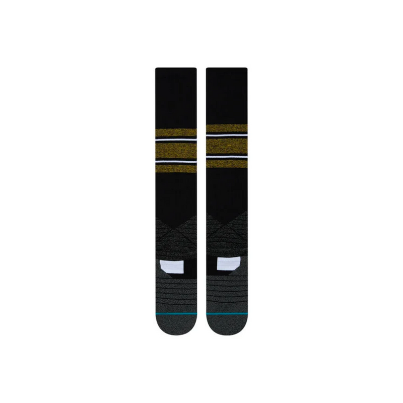 DIAMOND PRO STRIPE OTC SOCKS Black/Yellow