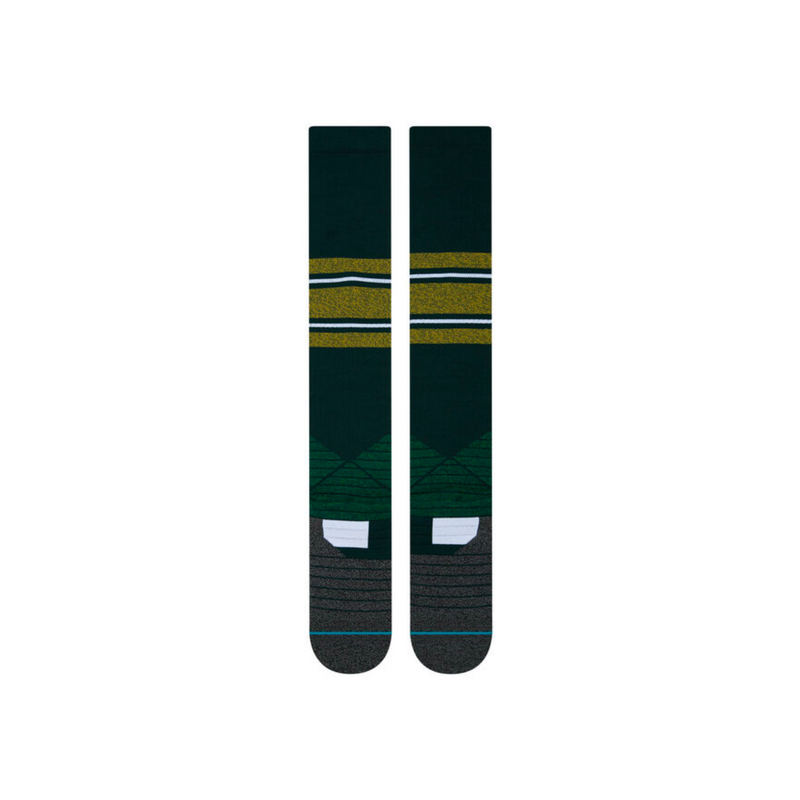 DIAMOND PRO STRIPE OTC SOCKS Green/Yellow
