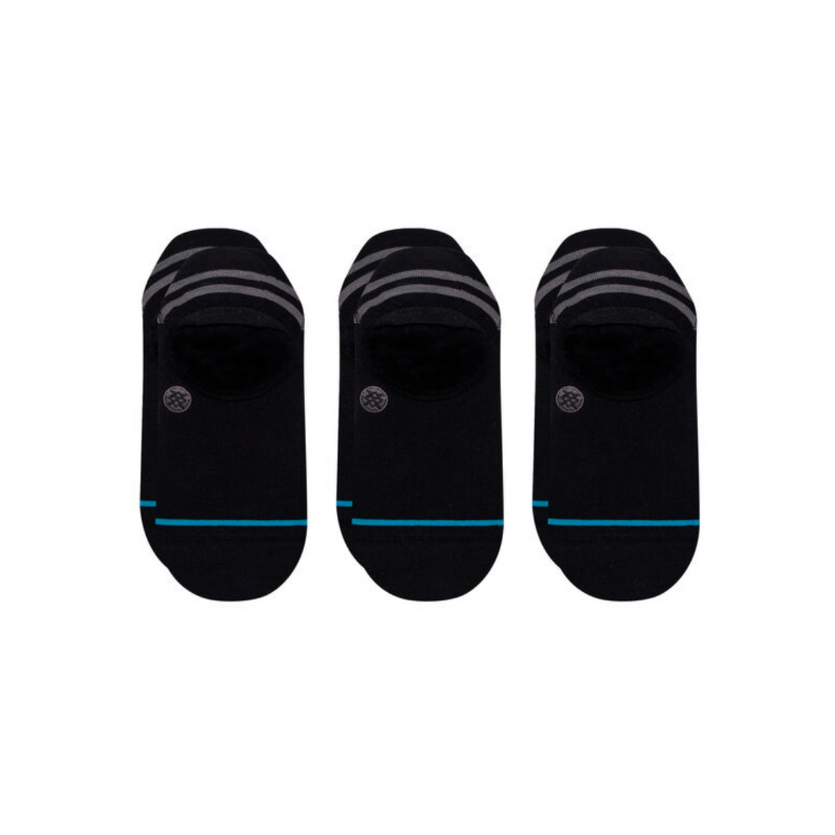Stance Cotton No Show Socks 3 Pack - Black