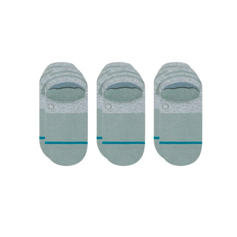 STANCE COTTON NO SHOW SOCKS 3 PACK - Greyheather