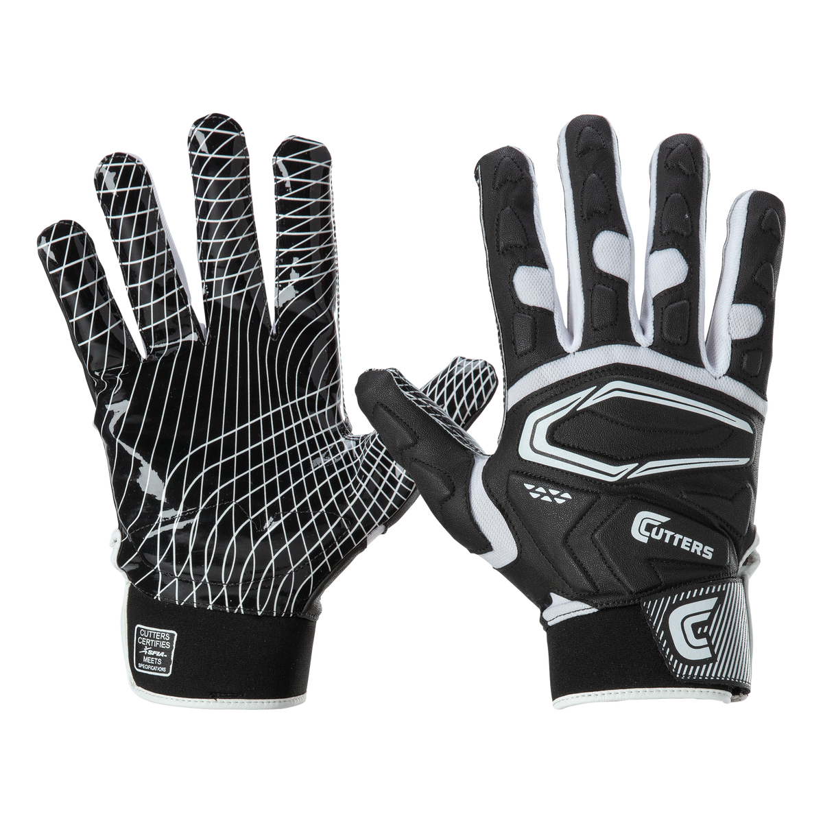 Shock Doctor Game Day Receiver Gloves - Black